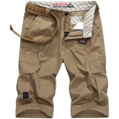 Men's Cargo Shorts Work Pants Hiking Shorts Summer Outdoor Breathable Lightweight Soft Comfortable Bottoms Green Black Fishing Climbing Running 30 31 32 33 34