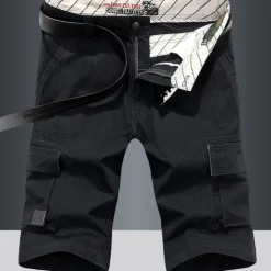 Men's Cargo Shorts Work Pants Hiking Shorts Summer Outdoor Breathable Lightweight Soft Comfortable Bottoms Green Black Fishing Climbing Running 30 31 32 33 34