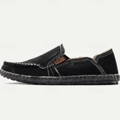 Men's Casual Canvas Slip-On Loafers – Lightweight and Breathable Walking Shoes