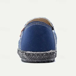 Men's Casual Canvas Slip-On Loafers – Lightweight and Breathable Walking Shoes