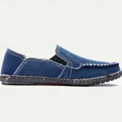 Men's Casual Canvas Slip-On Loafers – Lightweight and Breathable Walking Shoes