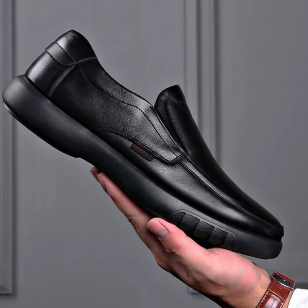 Men's Casual Faux Leather Loafers, Slip-On Comfortable Dress Shoes for Business Office Daily Wear