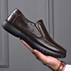 Men's Casual Faux Leather Loafers, Slip-On Comfortable Dress Shoes for Business Office Daily Wear