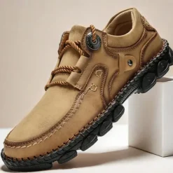 Men's Casual Green Faux Leather Sneakers with Comfortable Fit and Durable Soles – Ideal for Outdoor Activities and Everyday Wear