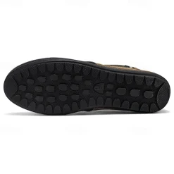Men's Casual Lace-Up Shoes in Tan & Navy Blue, Unique Woven Design, Perfect for Everyday Style & Comfort
