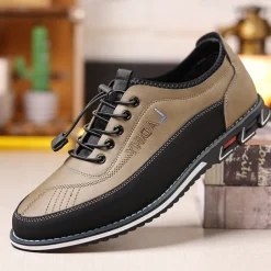 Men's Casual Lace-Up Sneakers with Comfortable Sole, Breathable Design for Everyday Wear, Ideal for Outdoor Activities and Urban Style