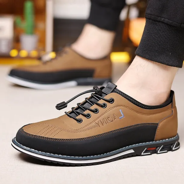 Men's Casual Lace-Up Sneakers with Comfortable Sole, Breathable Design for Everyday Wear, Ideal for Outdoor Activities and Urban Style