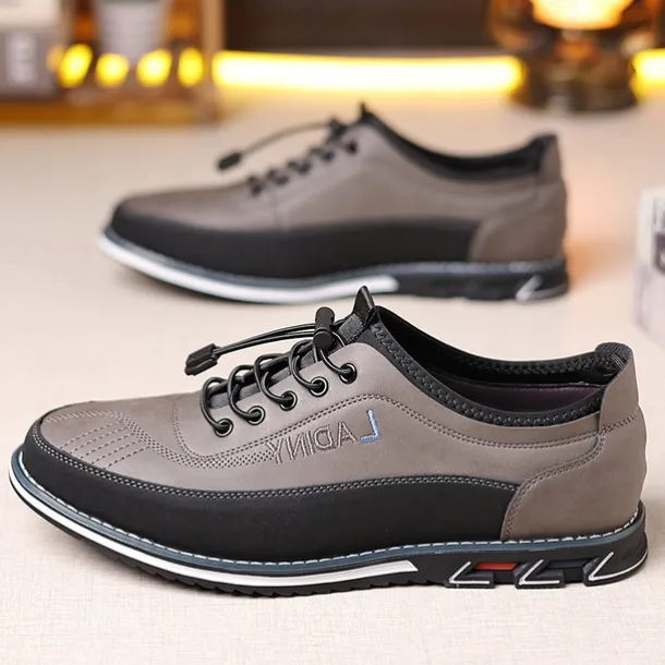 Men's Casual Lace-Up Sneakers with Comfortable Sole, Breathable Design for Everyday Wear, Ideal for Outdoor Activities and Urban Style