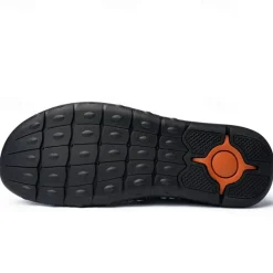 Men's Casual Light Blue Leather Loafers with Unique Hand-Stitched Details and Zip Closure, Ideal for Daily Wear