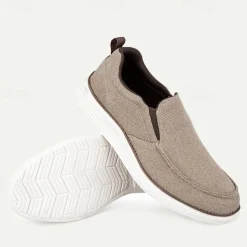 Men's Casual Slip-On Canvas Loafers – Lightweight and Breathable Walking Shoes