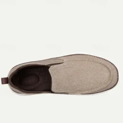 Men's Casual Slip-On Canvas Loafers – Lightweight and Breathable Walking Shoes