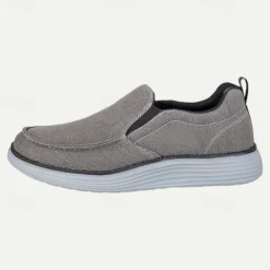 Men's Casual Slip-On Canvas Loafers – Lightweight and Breathable Walking Shoes