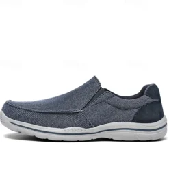 Men's Casual Slip-On Sneakers – Comfortable Canvas Shoes with Lightweight Sole for Outdoor Activities, Daily Wear & Vacation