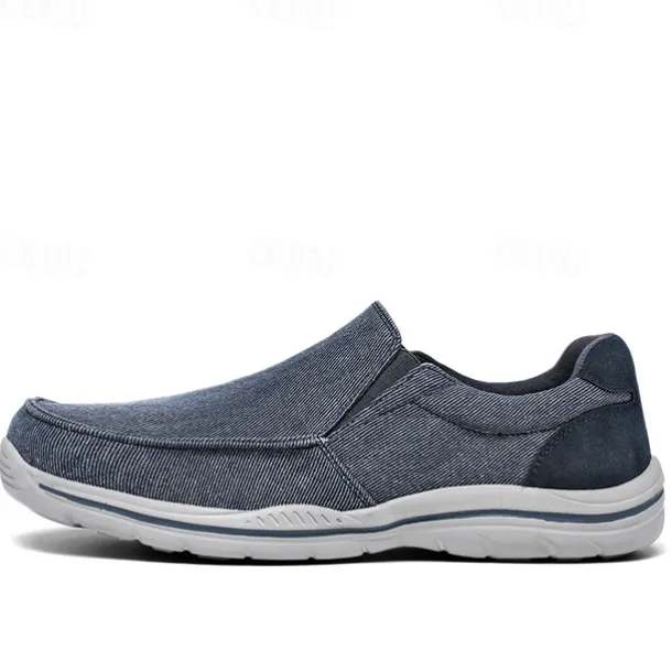 Men's Casual Slip-On Sneakers – Comfortable Canvas Shoes with Lightweight Sole for Outdoor Activities, Daily Wear & Vacation