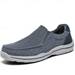 Men's Casual Slip-On Sneakers – Comfortable Canvas Shoes with Lightweight Sole for Outdoor Activities, Daily Wear & Vacation
