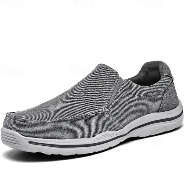Men's Casual Slip-On Sneakers – Comfortable Canvas Shoes with Lightweight Sole for Outdoor Activities, Daily Wear & Vacation