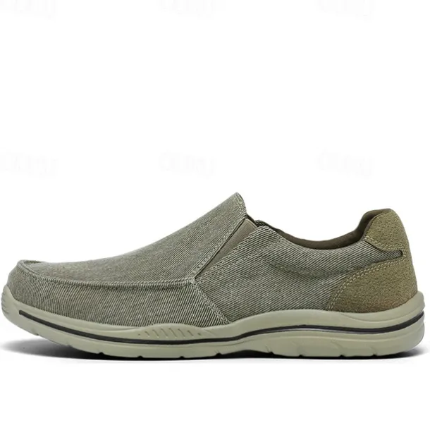Men's Casual Slip-On Sneakers – Comfortable Canvas Shoes with Lightweight Sole for Outdoor Activities, Daily Wear & Vacation