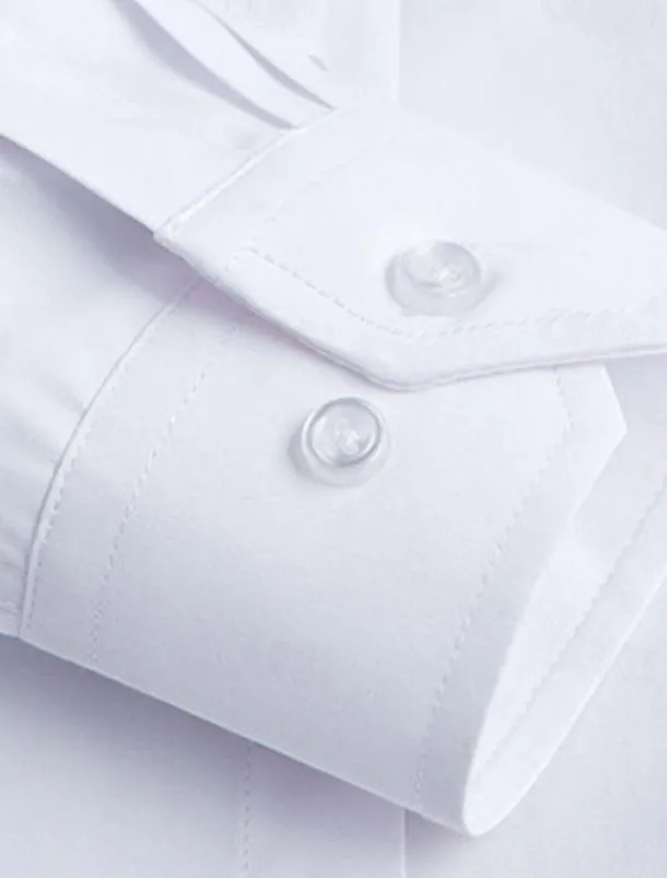 Men's Chinese Collar Shirt Mandarin Collar Shirt Dress Shirt Collared Shirt Button Up Shirt Plain Wedding Party Black White Navy Blue Long Sleeve Grandad Collar All Seasons Clothing Apparel Collared