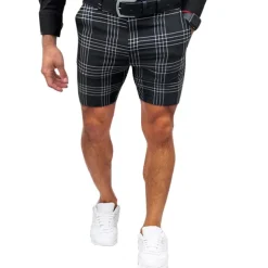Men's Chino Shorts Bermuda shorts Work Shorts Lattice Breathable Lightweight Short Casual Daily Stylish Casual / Sporty Black Navy Blue Micro-elastic