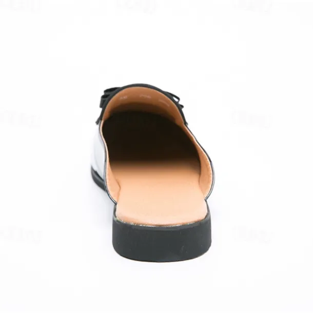 Men's Clogs & Mules Half Shoes Comfort Shoes Casual British Daily Party & Evening PU Loafer Black Blue Summer Spring