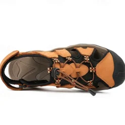 Men's Closed-Toe Outdoor Sandals – Durable Suede and Mesh Design with Adjustable Straps, Anti-Slip Sole, Perfect for Hiking and Summer Adventures