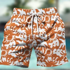 Men's Coconut Tree Flower / Floral Swim Trunks Swim Shorts Board Shorts Mid Waist Hawaiian Casual Holiday Beach Drawstring with Mesh lining Elastic Waist Designer Clothing Apparel