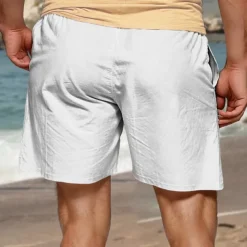 Men's Coconut Tree Shorts Summer Shorts Beach Shorts Mid Waist Hawaiian Casual Outdoor Holiday Going out Drawstring Elastic Waist Print Designer Clothing Apparel