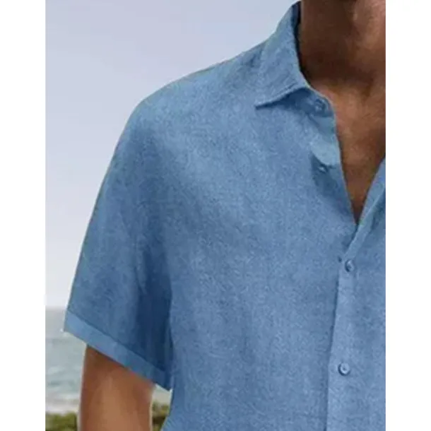 Men's Coconut Tree Tropical Plants Shirt Summer Hawaiian Shirt Aloha Shirt Short Sleeves Shirt Turndown Tropical Fashion Streetwear Street Casual Hawaiian Yellow Red Navy Blue S M L