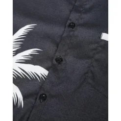 Men's Coconut Tree Tropical Plants Shirt Summer Hawaiian Shirt Aloha Shirt Short Sleeves Shirt Turndown Sports Fashion Streetwear Outdoor Street Daily Black White Blue S M L