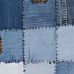 Men's Color Block Denim-like Shirt Western Shirt Cowboy Shirt Sleeveless Western Style Outdoor Work Causal Summer Spring Turndown 3D Print Front Two Pockets Button Up Shirts Blue Brown Green