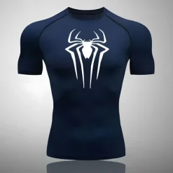 Men's Compression Shirt Athletic Shirt Gym Shirt Fitness Shirt Short Sleeve Tee Tshirt Casual Athleisure Breathable Quick Dry Soft Fitness Gym Workout Running Sportswear Activewear Black White Red