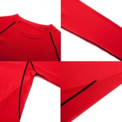 Men's Compression Shirt Athletic Shirt Gym Shirt Fitness Shirt Short Sleeve Tee Tshirt Casual Athleisure Breathable Quick Dry Soft Fitness Gym Workout Running Sportswear Activewear Black White Red