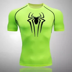 Men's Compression Shirt Athletic Shirt Gym Shirt Fitness Shirt Short Sleeve Tee Tshirt Casual Athleisure Breathable Quick Dry Soft Fitness Gym Workout Running Sportswear Activewear Black White Red