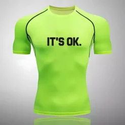 Men's Compression Shirt Athletic Shirt Gym Shirt Fitness Shirt Short Sleeve Tee Tshirt Casual Athleisure Breathable Quick Dry Soft Gym Workout Running Walking Sportswear Activewear Black White Red