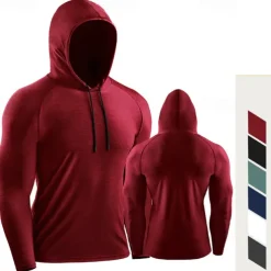 Men's Compression Shirt Athletic Shirt Gym Shirt Fitness Shirt Long Sleeve Tee Tshirt Casual Athleisure Fall Breathable Quick Dry Soft Gym Workout Running Walking Sportswear Activewear Solid Colored