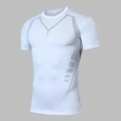 Men's Compression Shirt Athletic Shirt Gym Shirt Fitness Shirt Short Sleeve Tee Tshirt Casual Athleisure Breathable Quick Dry Compression Gym Workout Running Walking Sportswear Activewear Color Block