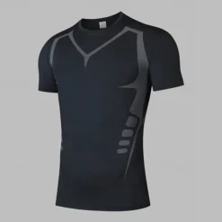 Men's Compression Shirt Athletic Shirt Gym Shirt Fitness Shirt Short Sleeve Tee Tshirt Casual Athleisure Breathable Quick Dry Compression Gym Workout Running Walking Sportswear Activewear Color Block