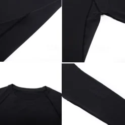 Men's Compression Shirt Athletic Shirt Gym Shirt Fitness Shirt Short Sleeve Tee Tshirt Casual Athleisure Breathable Quick Dry Soft Fitness Gym Workout Running Sportswear Activewear Cartoon Black