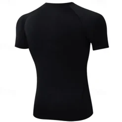 Men's Compression Shirt Athletic Shirt Gym Shirt Fitness Shirt Short Sleeve Tee Tshirt Casual Athleisure Breathable Quick Dry Soft Fitness Gym Workout Running Sportswear Activewear Cartoon Black