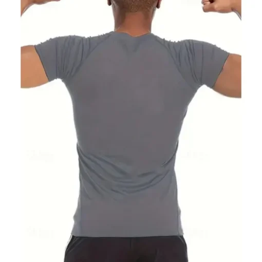 Men's Compression Shirt Athletic Shirt Gym Shirt Fitness Shirt Short Sleeve Tee Tshirt Casual Athleisure Breathable Quick Dry High Stretch Gym Workout Running Walking Sportswear Activewear Black Navy