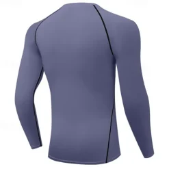 Men's Compression Shirt Athletic Shirt Gym Shirt Fitness Shirt Long Sleeve Tee Tshirt Casual Athleisure Fall Breathable Quick Dry Soft Gym Workout Running Walking Sportswear Activewear Skull White