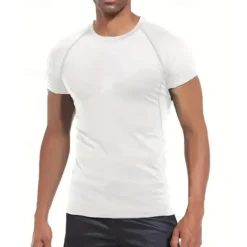 Men's Compression Shirt Athletic Shirt Gym Shirt Fitness Shirt Short Sleeve Tee Tshirt Casual Athleisure Breathable Quick Dry High Stretch Compression Gym Workout Running Walking Sportswear Activewear