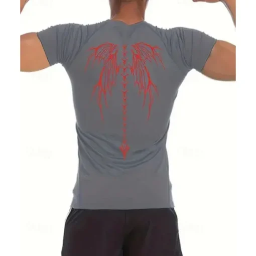 Men's Compression Shirt Athletic Shirt Gym Shirt Fitness Shirt Short Sleeve Tee Tshirt Casual Athleisure Breathable Quick Dry High Stretch Compression Gym Workout Running Walking Sportswear Activewear