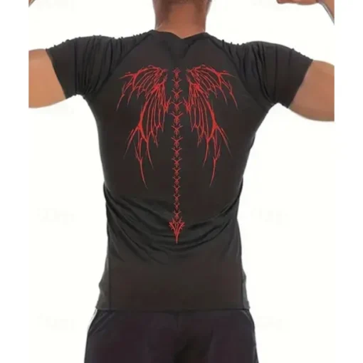 Men's Compression Shirt Athletic Shirt Gym Shirt Fitness Shirt Short Sleeve Tee Tshirt Casual Athleisure Breathable Quick Dry High Stretch Compression Gym Workout Running Walking Sportswear Activewear