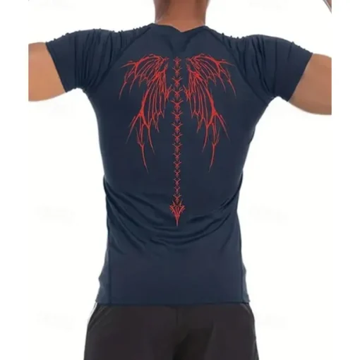 Men's Compression Shirt Athletic Shirt Gym Shirt Fitness Shirt Short Sleeve Tee Tshirt Casual Athleisure Breathable Quick Dry High Stretch Compression Gym Workout Running Walking Sportswear Activewear