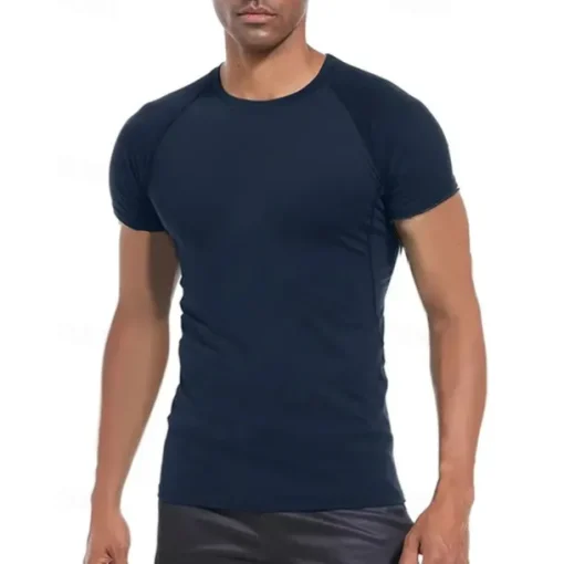 Men's Compression Shirt Athletic Shirt Gym Shirt Fitness Shirt Short Sleeve Tee Tshirt Casual Athleisure Breathable Quick Dry High Stretch Compression Gym Workout Running Walking Sportswear Activewear