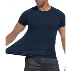 Men's Compression Shirt Athletic Shirt Gym Shirt Fitness Shirt Short Sleeve Tee Tshirt Casual Athleisure Breathable Quick Dry High Stretch Compression Gym Workout Running Walking Sportswear Activewear