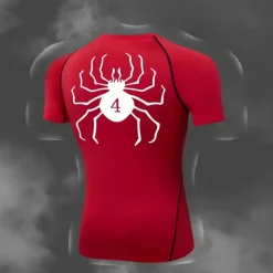 Men's Compression Shirt Athletic Shirt Gym Shirt Fitness Shirt Short Sleeve Tee Tshirt Casual Athleisure Breathable Quick Dry Soft Fitness Gym Workout Running Sportswear Activewear Black White Red