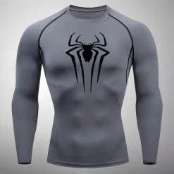 Men's Compression Shirt Athletic Shirt Gym Shirt Fitness Shirt Long Sleeve Tee Tshirt Casual Athleisure Fall Breathable Quick Dry Soft Gym Workout Running Walking Sportswear Activewear Black White Red