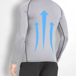 Men's Compression Shirt Athletic Shirt Gym Shirt Fitness Shirt Long Sleeve Tee Tshirt Casual Athleisure Fall Breathable Quick Dry Soft Gym Workout Running Walking Sportswear Activewear Black White Red